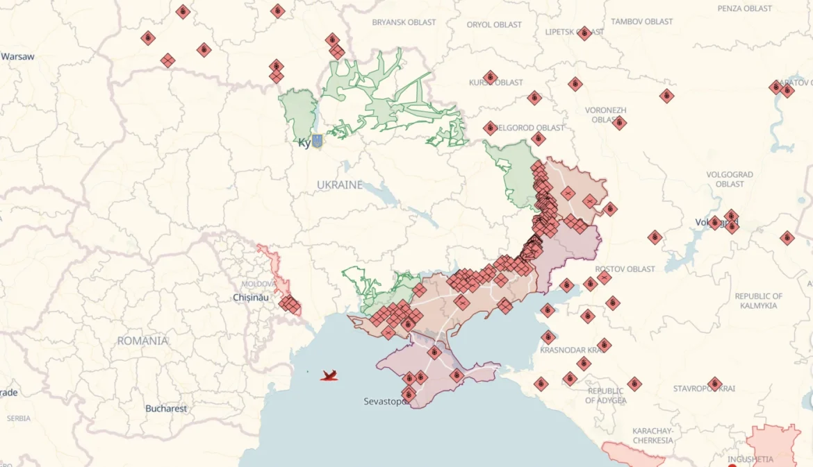 Карта бойових дій України