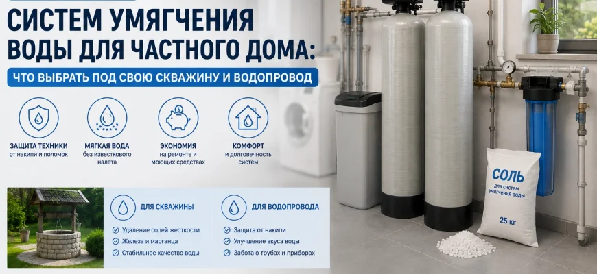ТОП-10 систем умягчения воды для частного дома обзор и советы по выбору